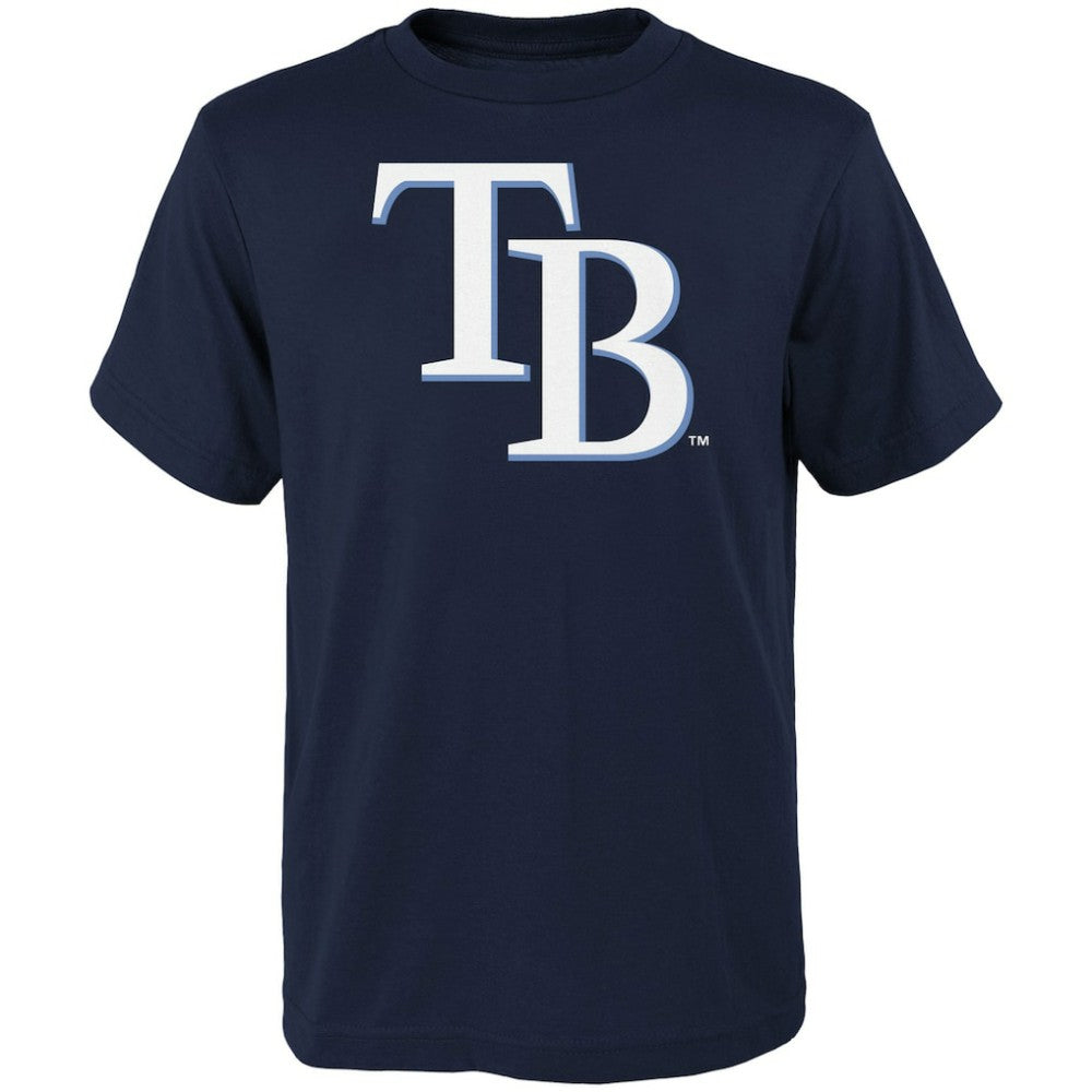 Tampa Bay Rays Youth Logo Primary Team T-Shirt Navy