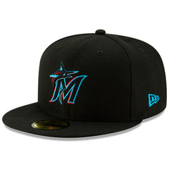 Miami Marlins 2024 Jackie Robinson Day 59FIFTY Fitted Hat Black | New Era