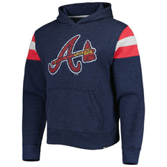 Atlanta Braves Premier Nico Pullover Hoodie Navy | 47 brand