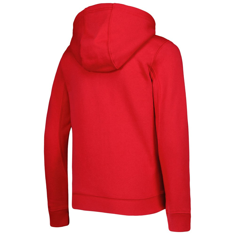 Los Angeles Angels Youth Wordmark Full-Zip Fleece Hoodie Red