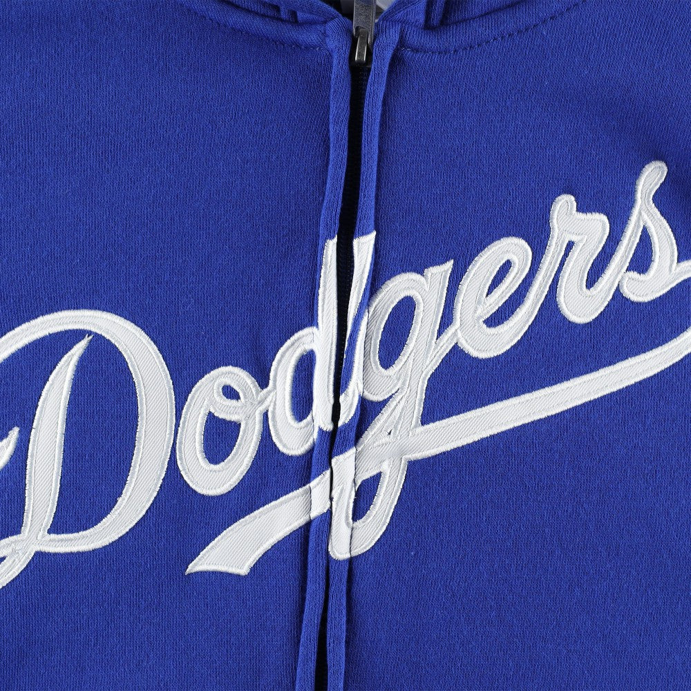 Los Angeles Dodgers Youth Wordmark Full-Zip Fleece Hoodie Royal