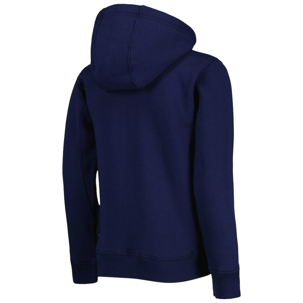 New York Yankees Youth Wordmark Full-Zip Fleece Hoodie Navy
