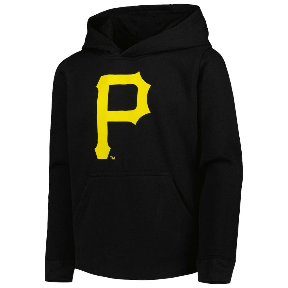 Pittsburgh Pirates Youth Team Primary Logo Pullover Hoodie Black