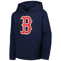 Boston Red Sox Youth Team Primary Logo Pullover Hoodie Navy