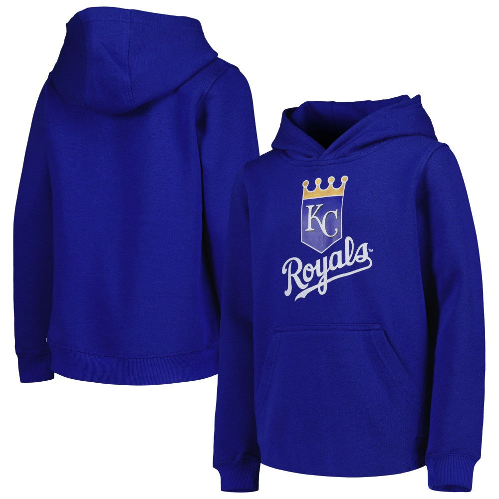 Kansas City Royals Youth Team Primary Logo Pullover Hoodie Royal