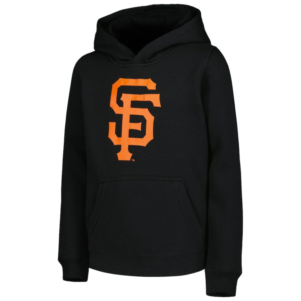 San Francisco Giants Youth Team Primary Logo Pullover Hoodie Black