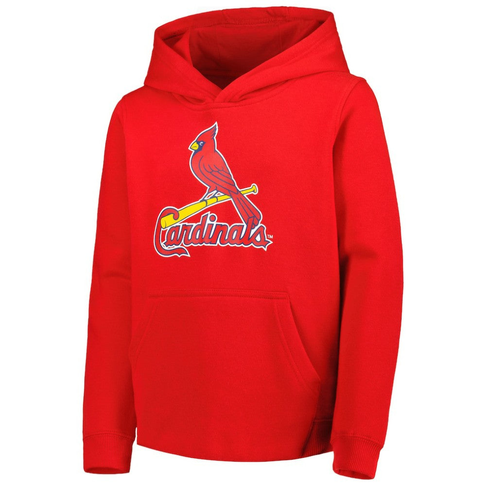 St. Louis Cardinals Youth Team Primary Logo Pullover Hoodie Red