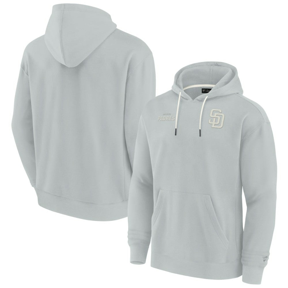 San Diego Padres Unisex Elements Super Soft Fleece Pullover Hoodie Gray