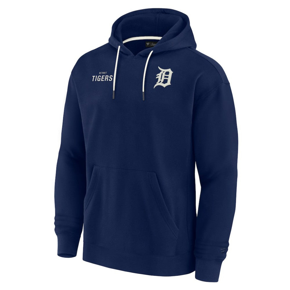 Detroit Tigers Unisex Elements Super Soft Fleece Pullover Hoodie Navy