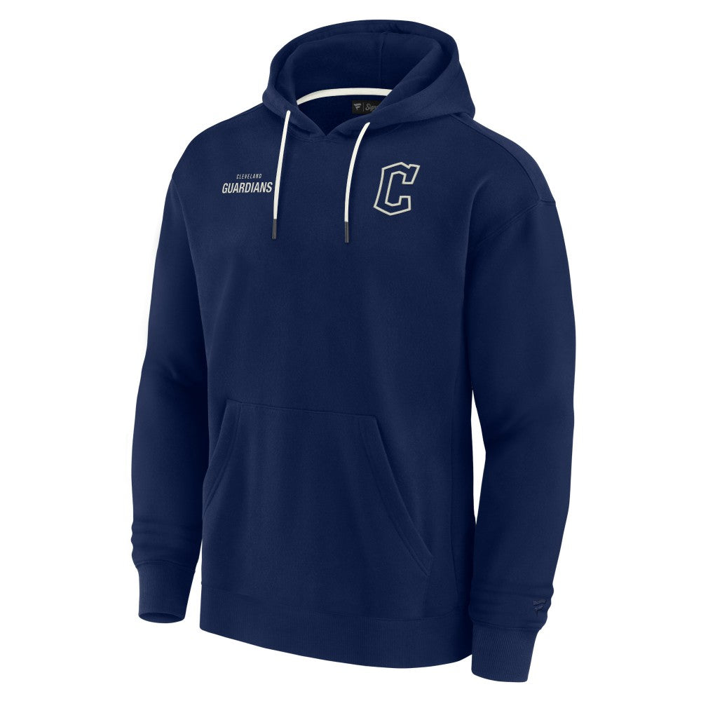 Cleveland Guardians Unisex Elements Super Soft Fleece Pullover Hoodie Navy