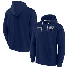 Milwaukee Brewers Unisex Elements Super Soft Fleece Pullover Hoodie Navy