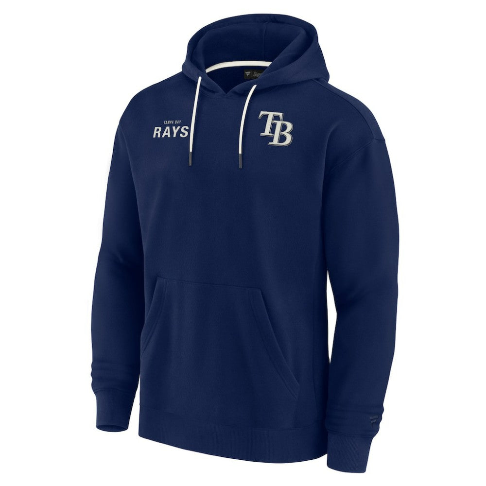 Tampa Bay Rays Unisex Elements Super Soft Fleece Pullover Hoodie Navy