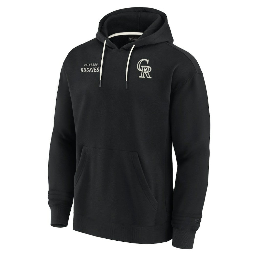 Colorado Rockies Unisex Elements Super Soft Fleece Pullover Hoodie Black