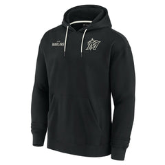 Miami Marlins Unisex Elements Super Soft Fleece Pullover Hoodie Black