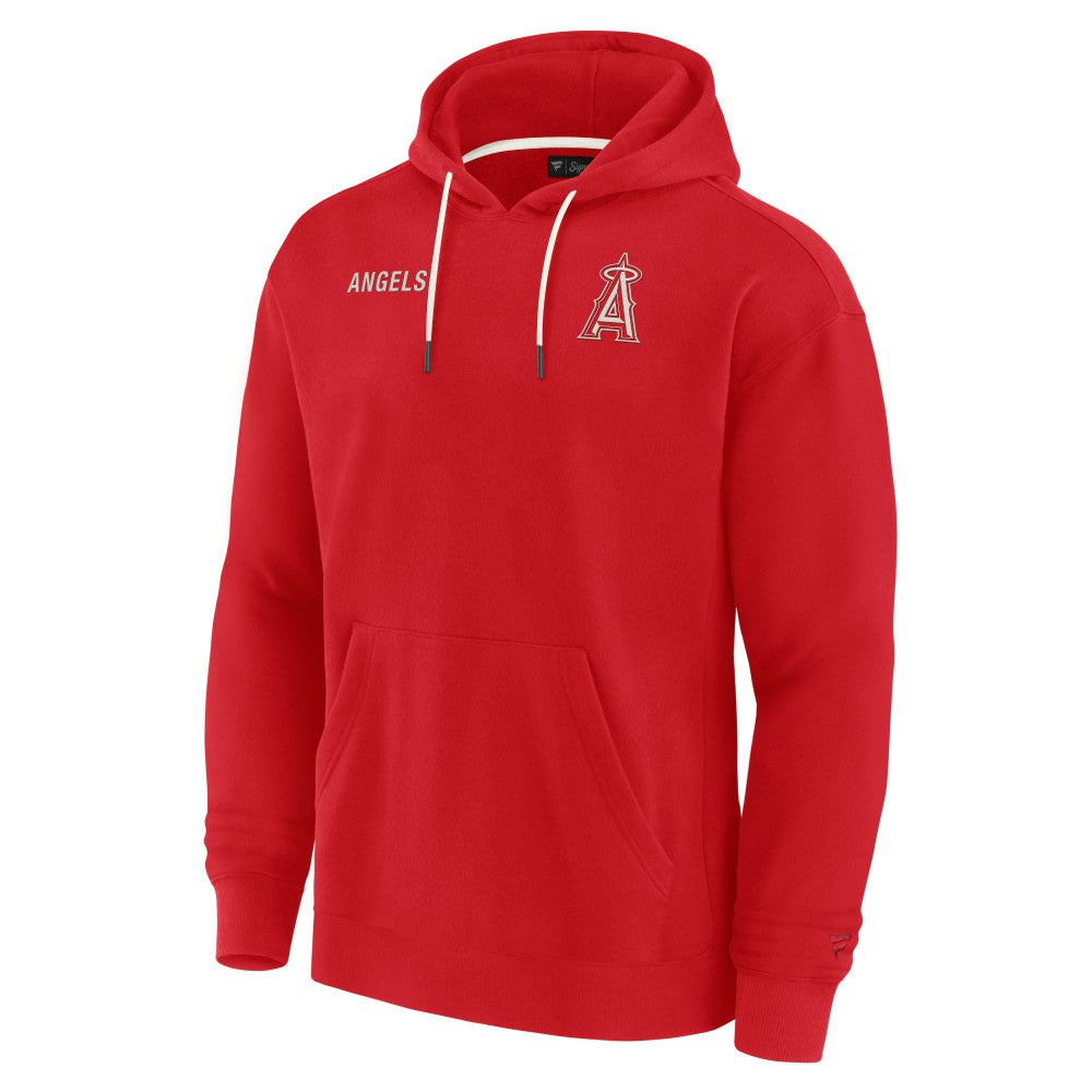 Los Angeles Angels Unisex Elements Super Soft Fleece Pullover Hoodie Red