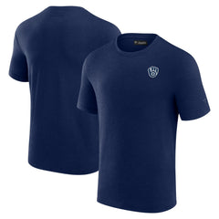 Milwaukee Brewers Modal Short Sleeve T-Shirt Navy