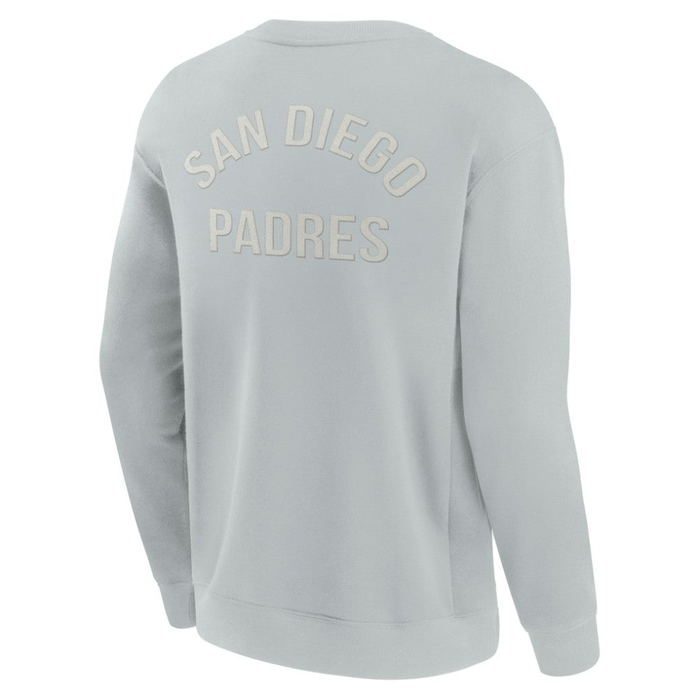 San Diego Padres Unisex Super Soft Pullover Crew Sweatshirt Gray
