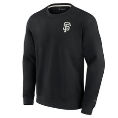 San Francisco Giants Unisex Super Soft Pullover Crew Sweatshirt Black