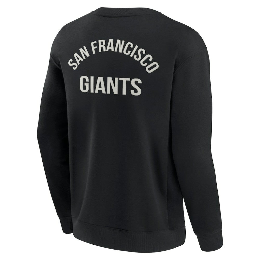 San Francisco Giants Unisex Super Soft Pullover Crew Sweatshirt Black