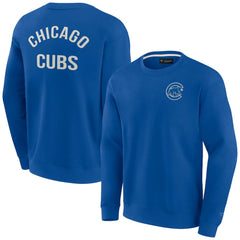 Chicago Cubs Unisex Super Soft Pullover Crew Sweatshirt Royal