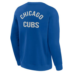 Chicago Cubs Unisex Super Soft Pullover Crew Sweatshirt Royal