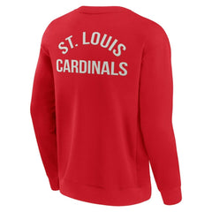 St. Louis Cardinals Unisex Super Soft Pullover Crew Sweatshirt Red