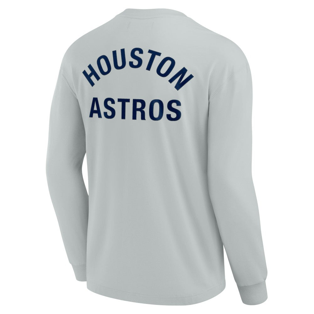 Houston Astros Unisex Elements Super Soft Long Sleeve T-Shirt Gray