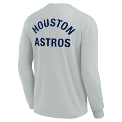 Houston Astros Unisex Elements Super Soft Long Sleeve T-Shirt Gray