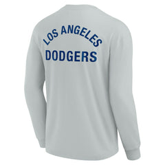 Los Angeles Dodgers Unisex Elements Super Soft Long Sleeve T-Shirt Gray