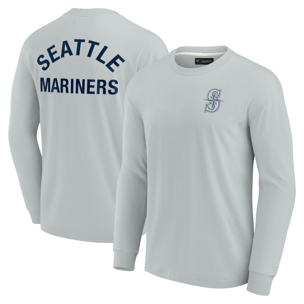 Seattle Mariners Unisex Elements Super Soft Long Sleeve T-Shirt Gray