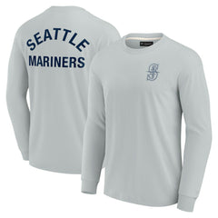 Seattle Mariners Unisex Elements Super Soft Long Sleeve T-Shirt Gray