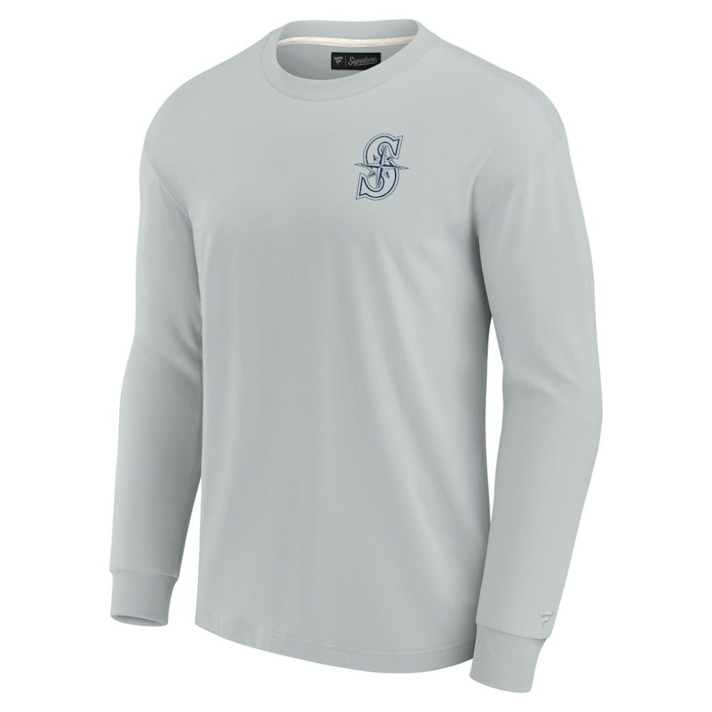 Seattle Mariners Unisex Elements Super Soft Long Sleeve T-Shirt Gray