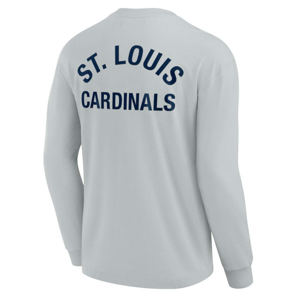 St. Louis Cardinals Unisex Elements Super Soft Long Sleeve T-Shirt Gray