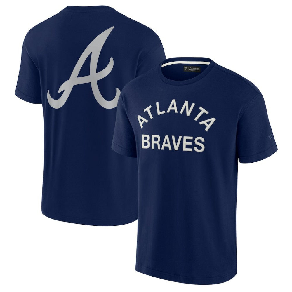 Atlanta Braves Unisex Elements Super Soft Short Sleeve T-Shirt Navy