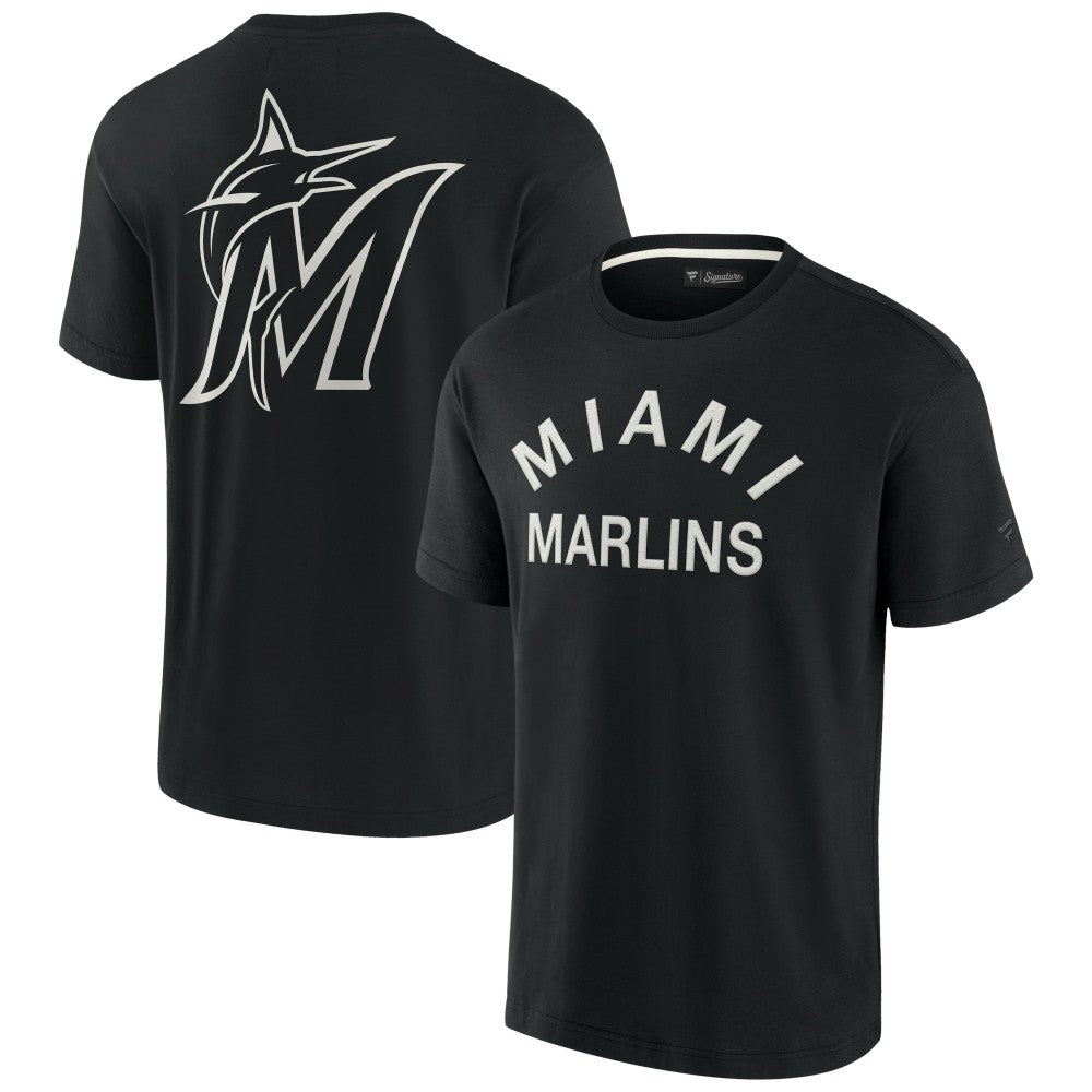Miami Marlins Unisex Elements Super Soft Short Sleeve T-Shirt Black