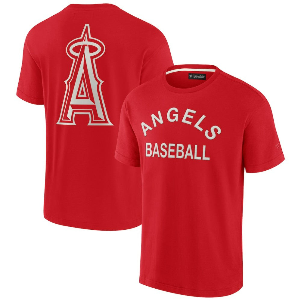 Los Angeles Angels Unisex Elements Super Soft Short Sleeve T-Shirt Red