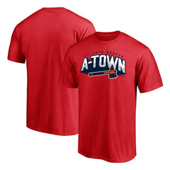 Atlanta Braves Hometown Collection Paint The Black T-Shirt Red