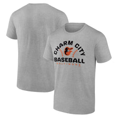 Baltimore Orioles Team Go For Two T-Shirt Heather Gray