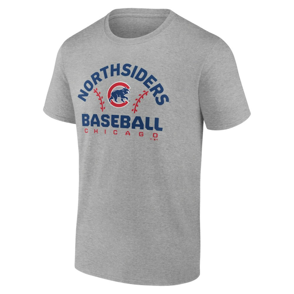 Chicago Cubs Team Go For Two T-Shirt Heather Gray
