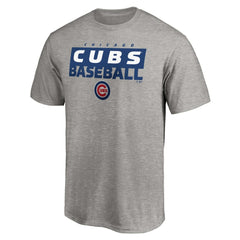 Chicago Cubs Gain Ground T-Shirt Heather Gray