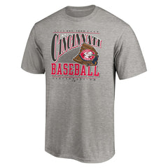 Cincinnati Reds Cooperstown Collection Winning Time T-Shirt Heather Gray