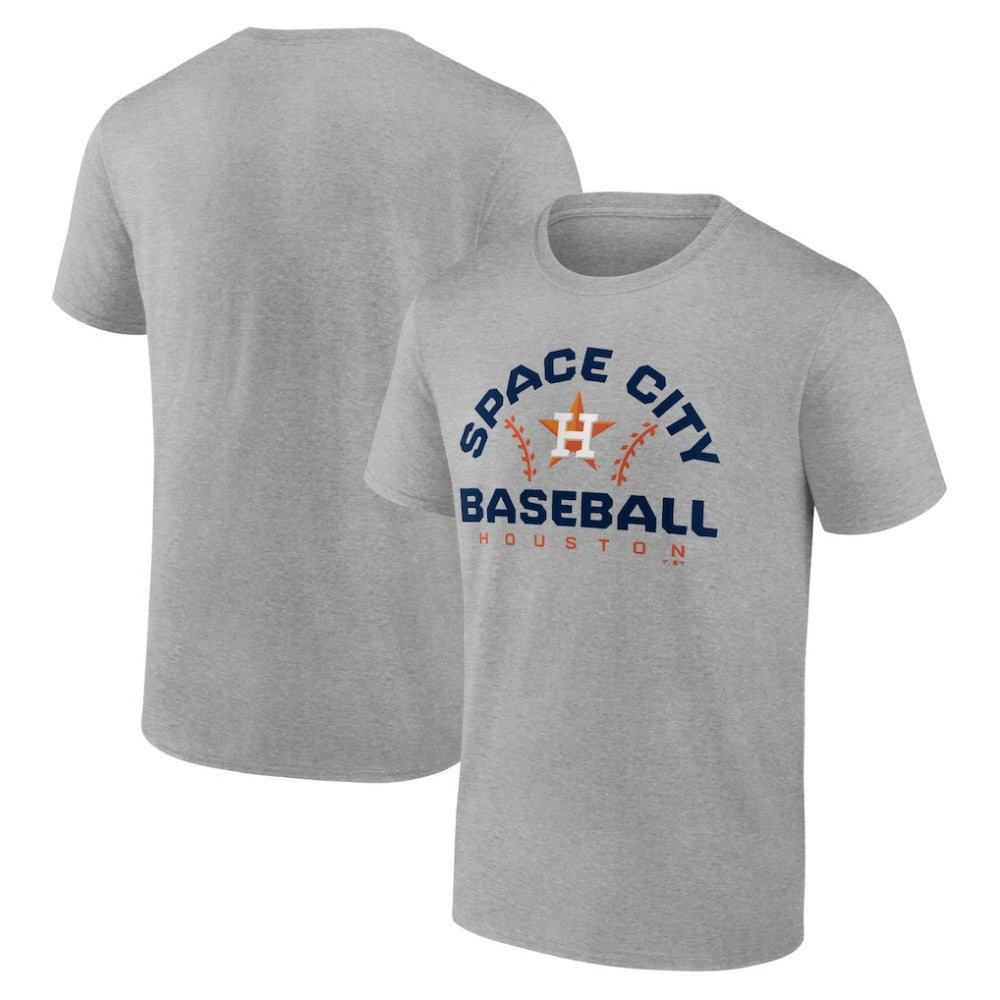 Houston Astros Team Go For Two T-Shirt Heather Gray