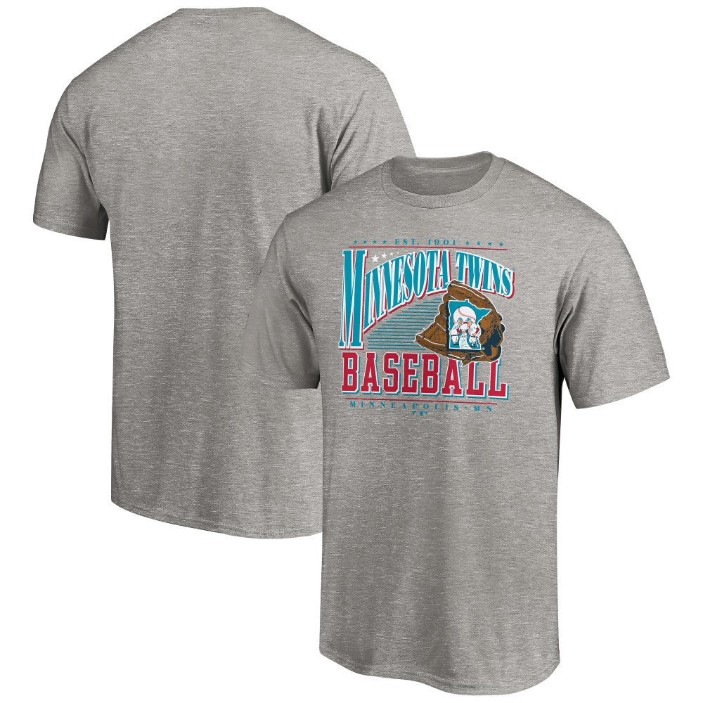 Minnesota Twins Cooperstown Collection Winning Time T-Shirt Heather Gray