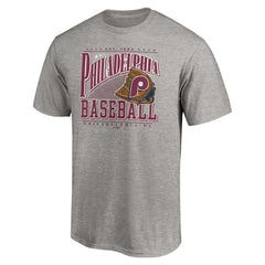 Philadelphia Phillies Cooperstown Collection Winning Time T-Shirt Heather Gray