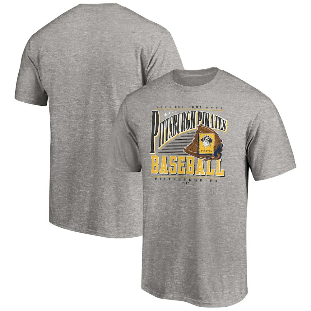 Pittsburgh Pirates Cooperstown Collection Winning Time T-Shirt Heather Gray
