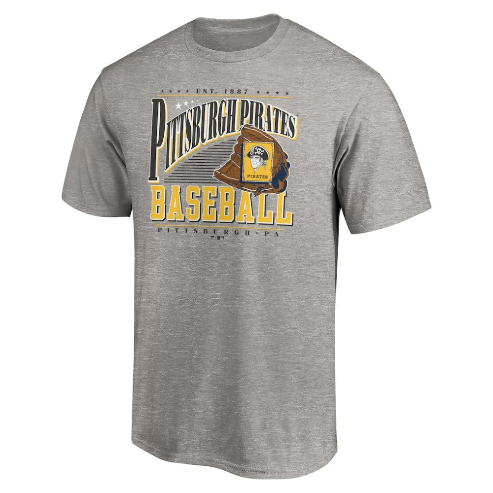 Pittsburgh Pirates Cooperstown Collection Winning Time T-Shirt Heather Gray