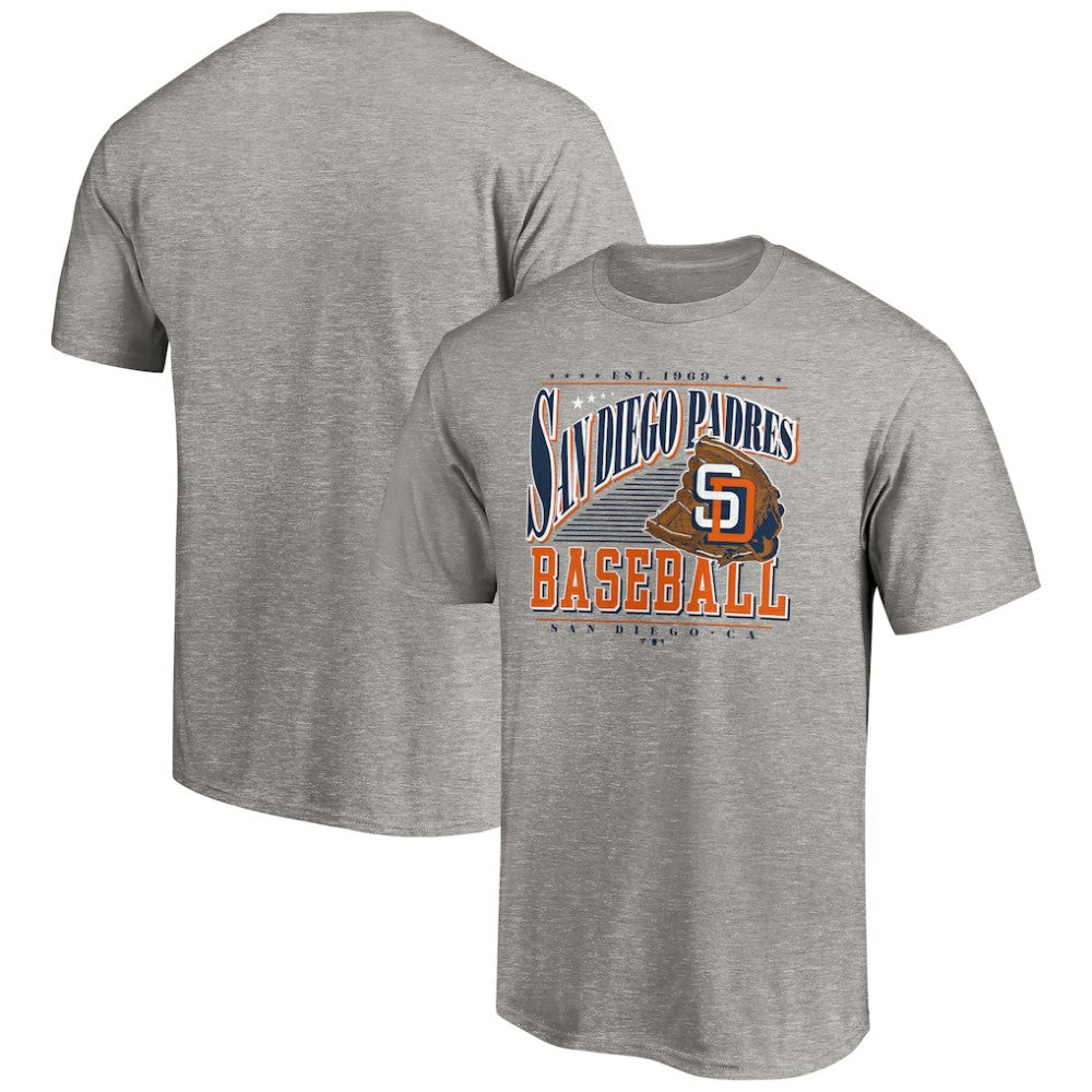 San Diego Padres Cooperstown Collection Winning Time T-Shirt Heather Gray