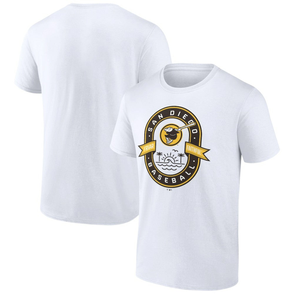 San Diego Padres Glory Bound Friar Faithful T-Shirt White