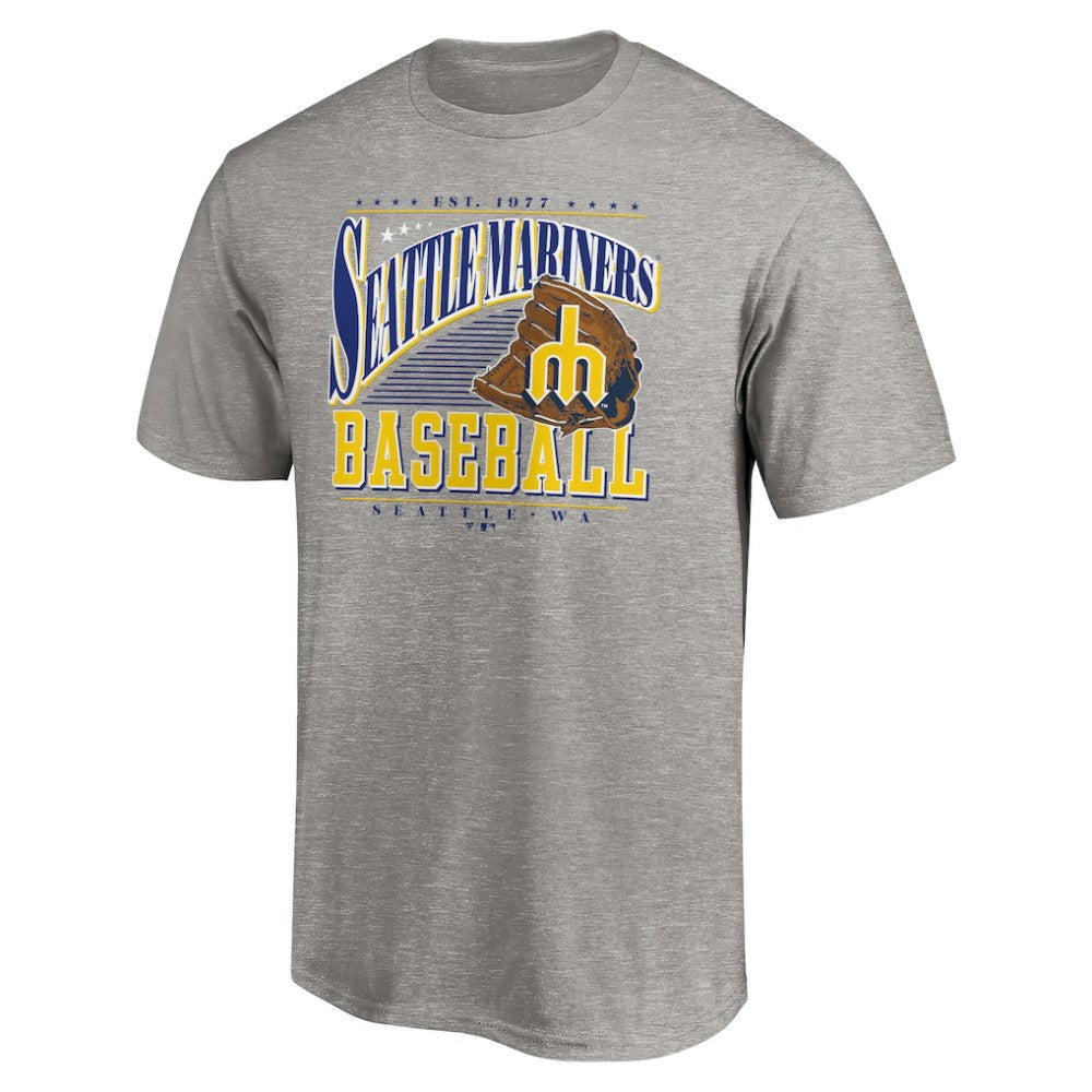 Seattle Mariners Cooperstown Collection Winning Time T-Shirt Heather Gray