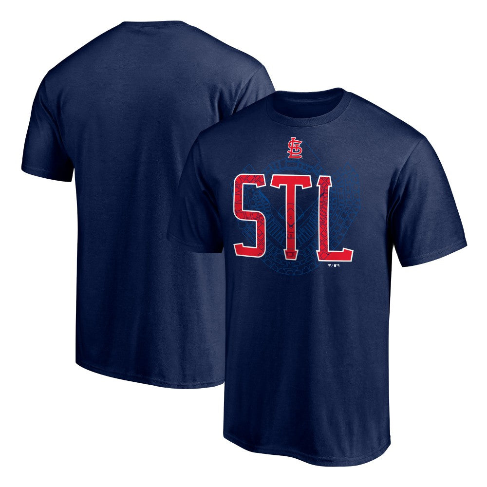 St. Louis Cardinals Paint the Black T-Shirt Navy